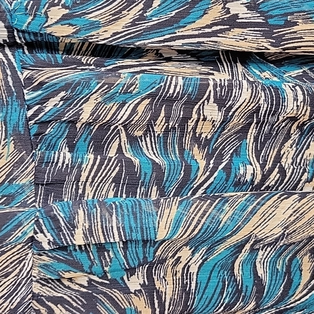 *CHRISTOPHER AND BANKS Abstract Ruffled Midi Skirt Medium - Picture 3 of 7